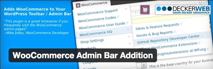 WooCommerce Admin Bar Addition