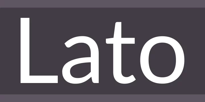 lato google font