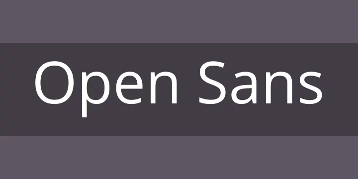 Open sans google font