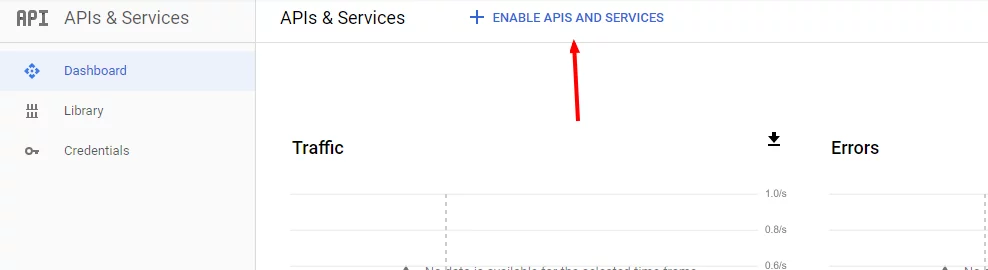 APIs & Services Google API Console