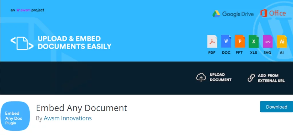 Embed-Any-Document PDF Viewer Plugins For WordPress