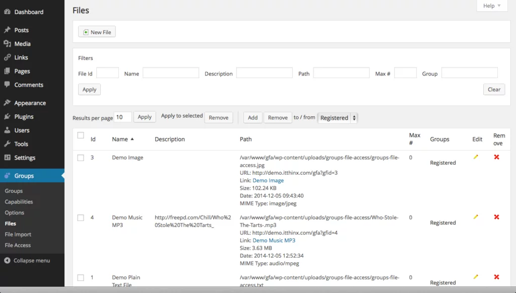 Groups File Access WordPress Plugin WordPress Download Manager