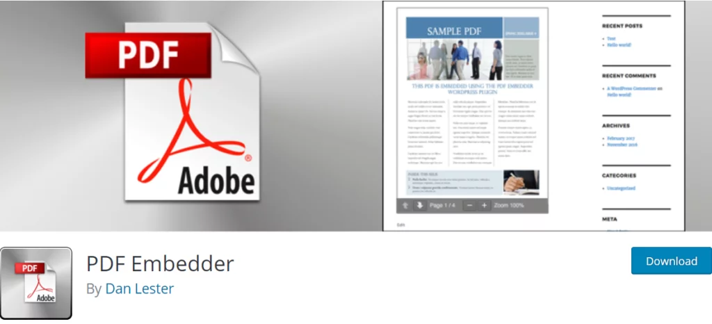 PDF-Embedder PDF Viewer Plugins For WordPress