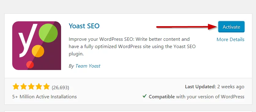 Activate Yoast Yoast SEO Tutorial