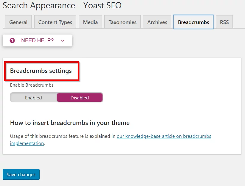 Breadcrumbs Yoast SEO Tutorial