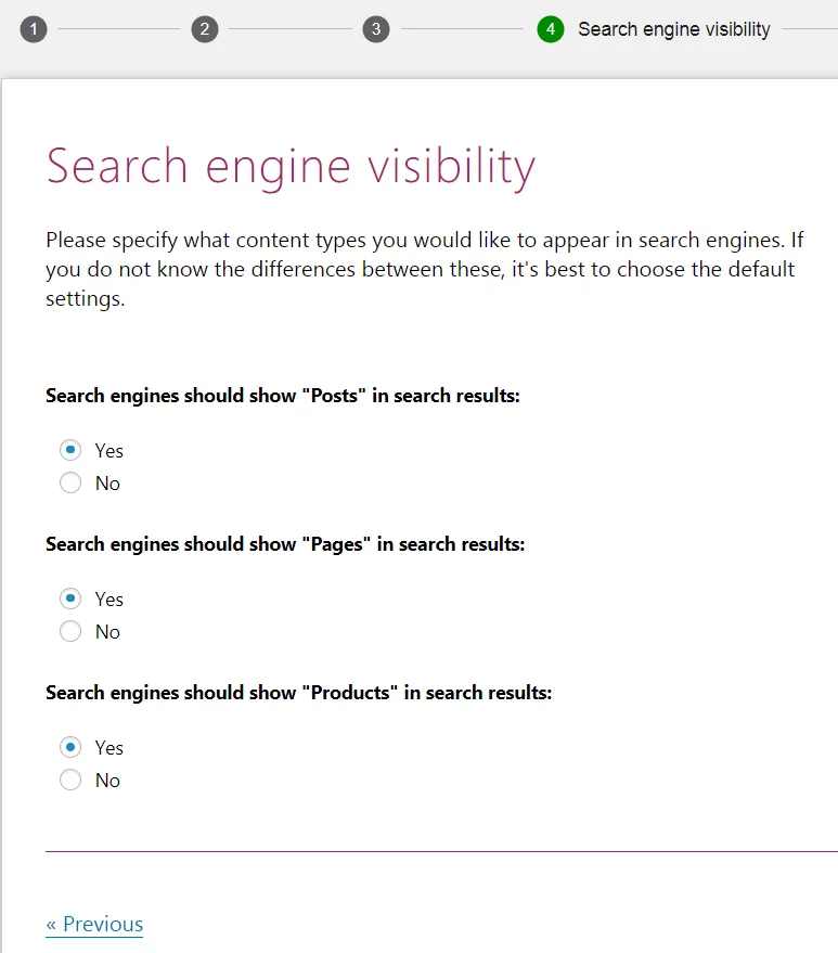Configuration Wizard Step 4 Yoast SEO Tutorial