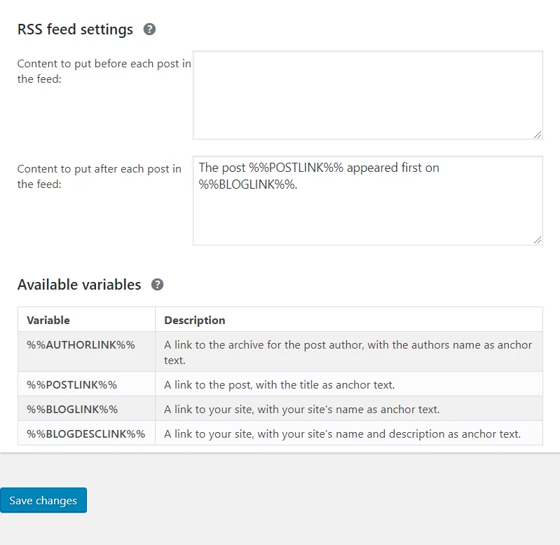 RSS Yoast SEO Tutorial