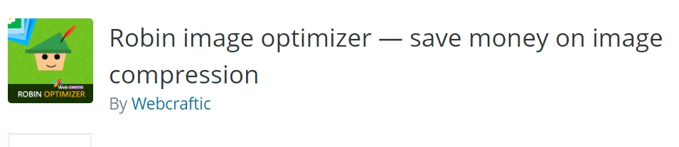 Robin Image Optimizer Optimize Images for WordPress