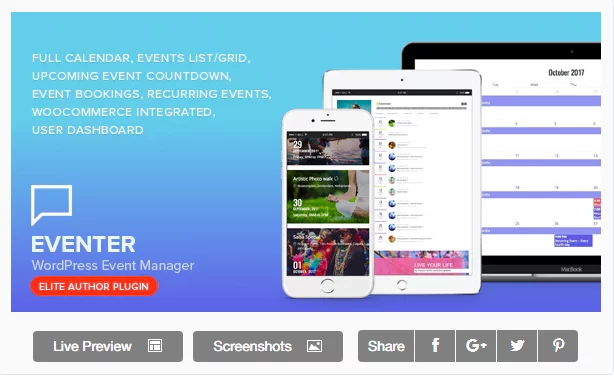 Eventer WordPress Event Calendar Plugins