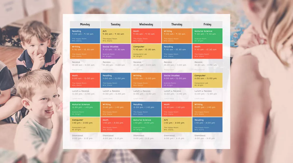 Events-Schedule-screen WordPress Event Calendar Plugins