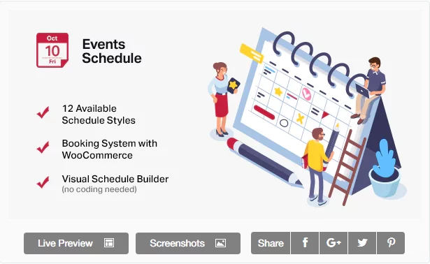 Events-Schedule WordPress Event Calendar Plugins