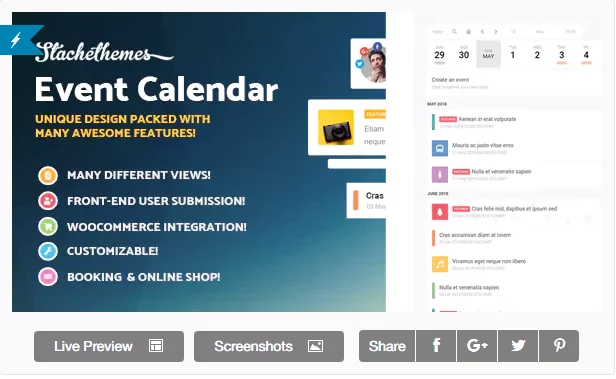 Stachethemes-Event-Calendar WordPress Event Calendar Plugins