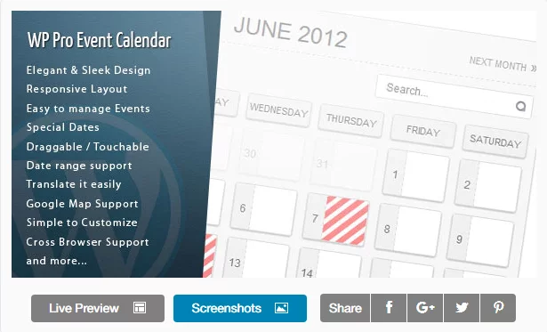 Wordpress-Pro-Event-Calendar WordPress Event Calendar Plugins