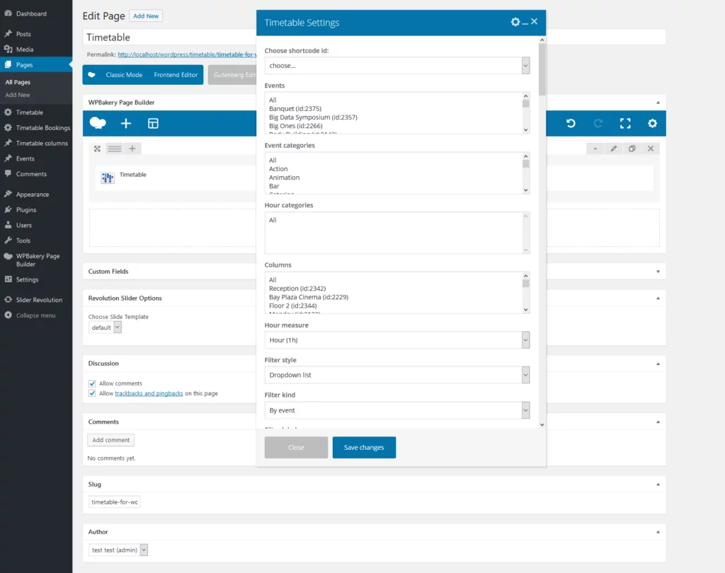 timetable-responsive-schedule-for-wordpress-screen WordPress Event Calendar Plugins