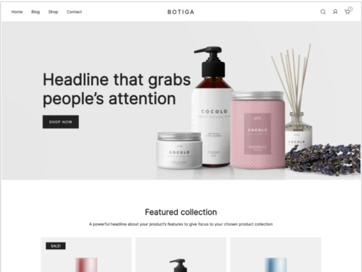 botiga WordPress ecommerce theme