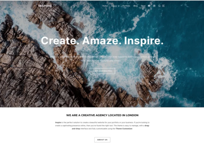 inspiro WordPress ecommerce theme