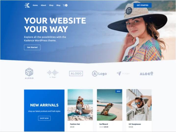 kadence WordPress ecommerce theme