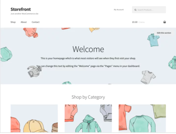 storefront WordPress ecommerce theme