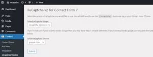 contact form