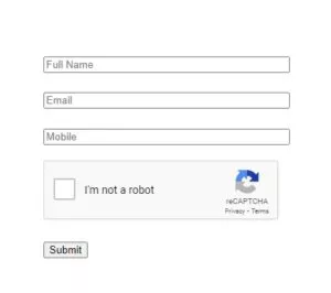 contact form