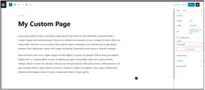 page template