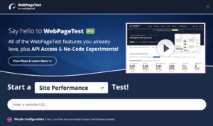 pagespeed insight tools WebPageTest