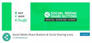 social media share button